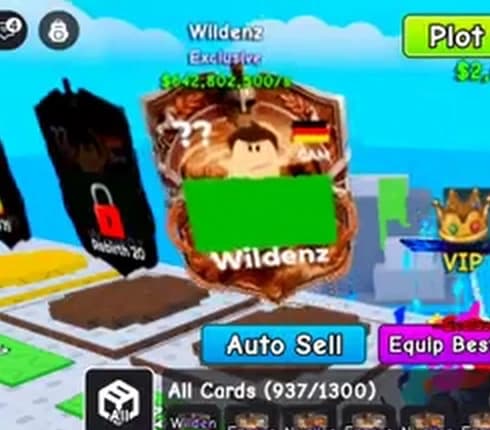August gameplay frame showing an equipped Exclusive Wildenz card
