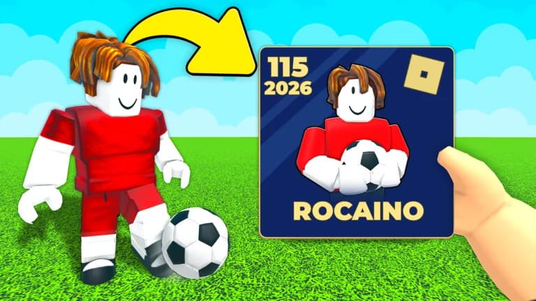 Official Spin a Soccer Card promotional image showing the 115-rated Rocaino card